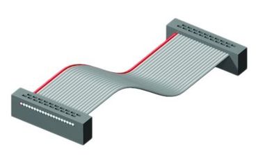 PBT 2.00mm IDC Socket 28AWG Flat Ribbon Cable Assembly