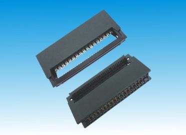 Black Durable Card Edge Connector 2.54mm Pitch IDC Type Wear Resistant